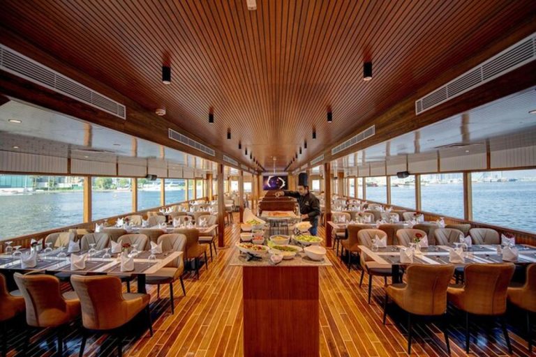 dinner cruise dubai marina luxury interior views