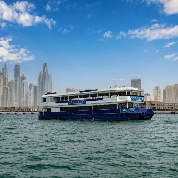 Dinner Cruise Dubai marina from jbr views and palm jumeirah
